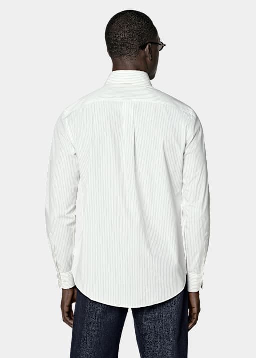 Black Striped Cotton Shirt