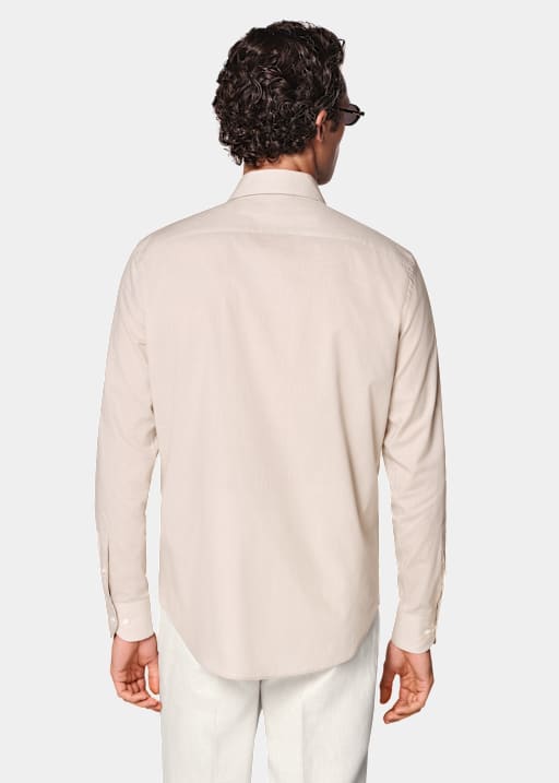 Light Brown Cotton Shirt