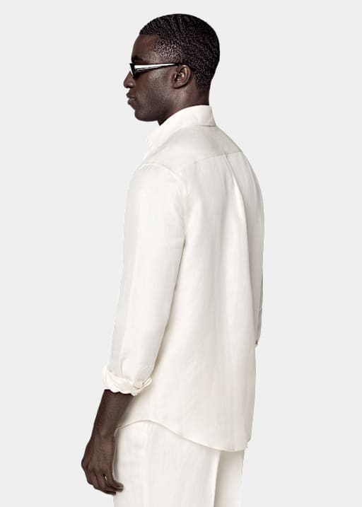 Off-White Linen Silk Overshirt