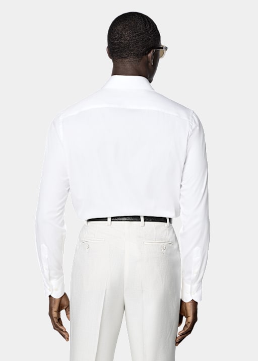 White Classic Collar Shirt