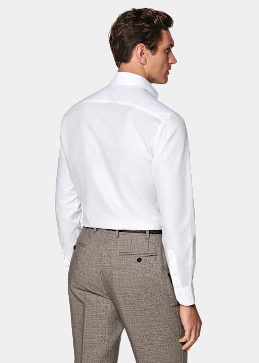 White Classic Collar Shirt