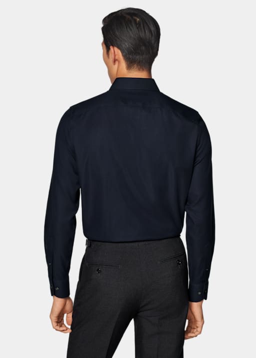 Navy Royal Oxford Extra Slim Fit Shirt