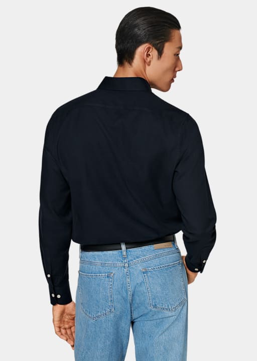 Navy Extra Slim Fit Shirt
