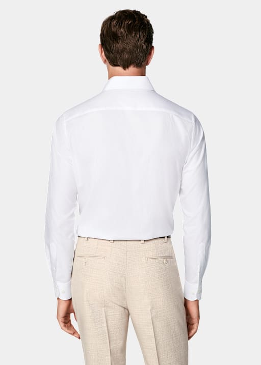 White Classic Collar Shirt