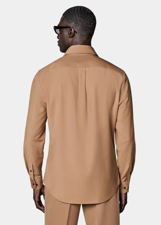 Mid Brown Wool Shirt