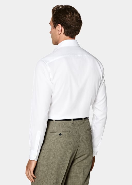 White Classic Collar Shirt