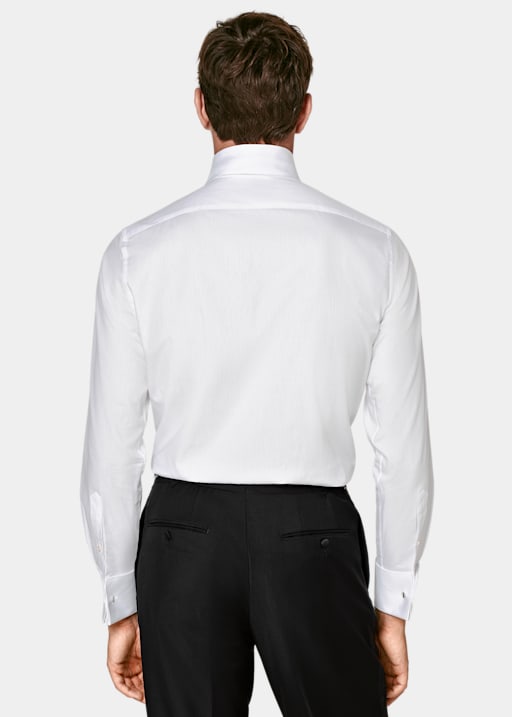 Koszula smokingowa slim fit biała