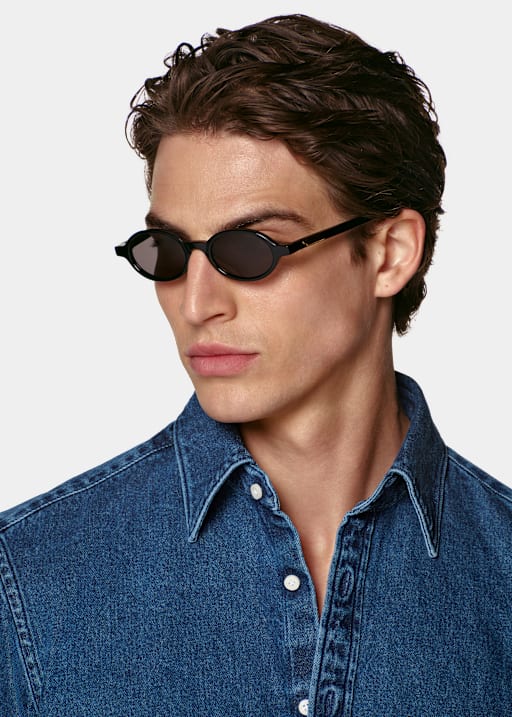 Navy Denim Shirt