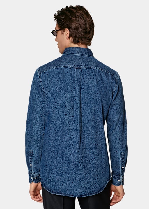 Navy Denim Shirt