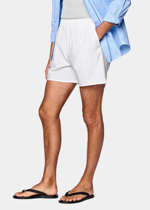 Off-White Straight Leg Shorts