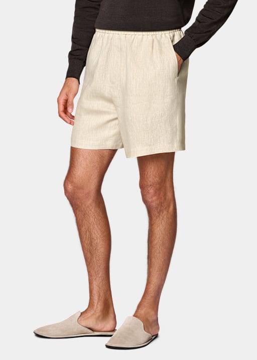 Shorts marron clair Straight Leg 