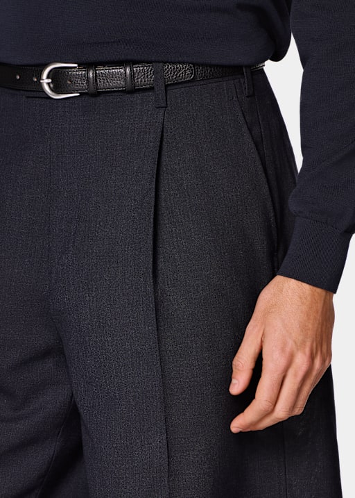 Pantalones cortos Wide Leg azul marino