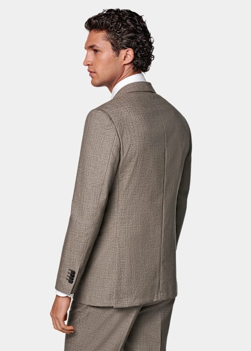 Taupe Tailored Fit Havana Suit