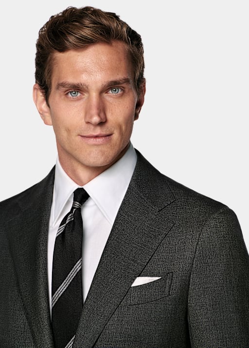 Anzug Milano Tailored Fit dunkelgrau