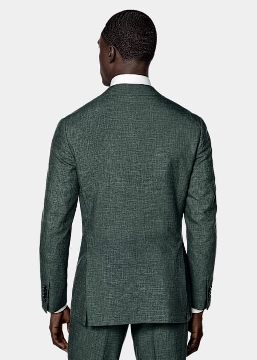 Mid Green Tailored Fit Havana Suit