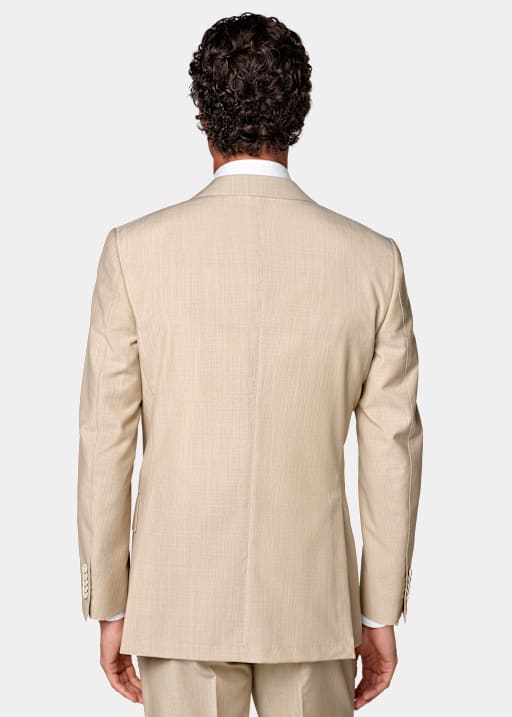 Light Taupe Tailored Fit Milano Suit