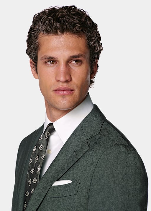 Dark Green Perennial Tailored Fit Havana Suit