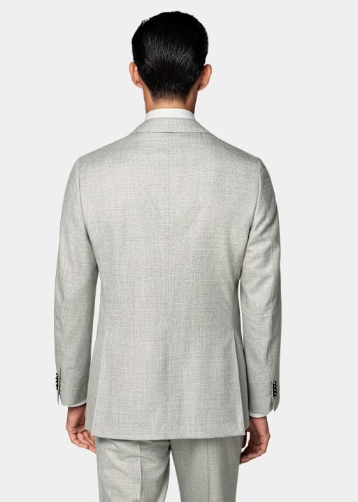 Light Grey Tailored Fit Havana Suit