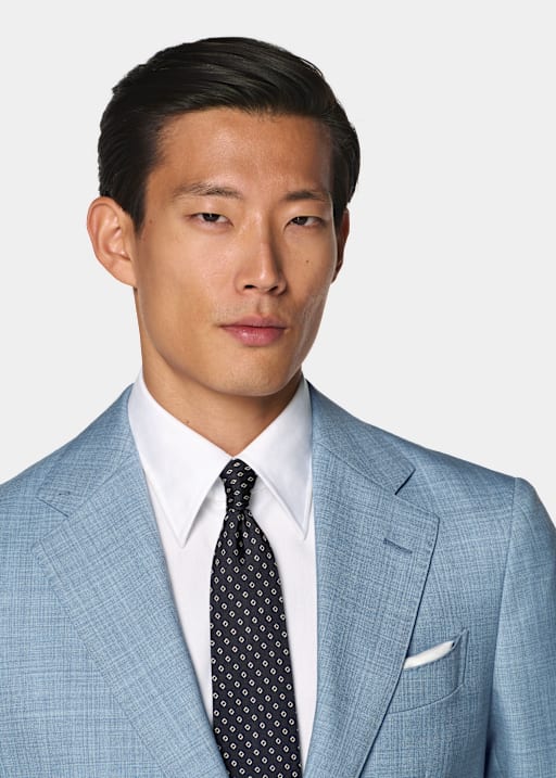 Light Blue Perennial Tailored Fit Havana Suit
