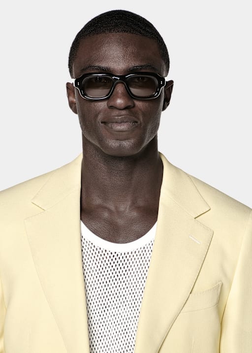 Yellow Tailored Fit Milano Suit