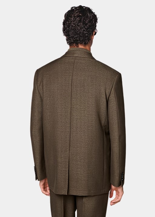 Mid Brown Relaxed Fit Brera Suit