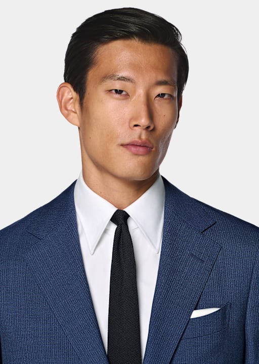 Mid Blue Perennial Tailored Fit Havana Suit