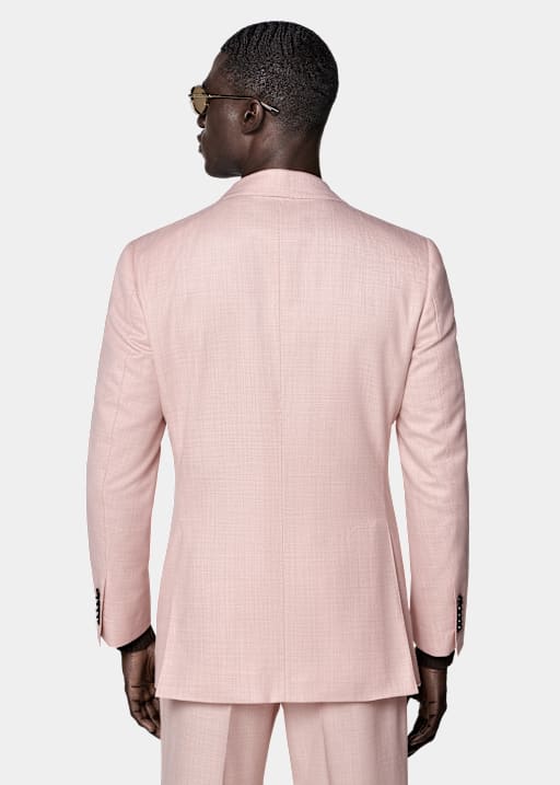 Pink Tailored Fit Milano Suit