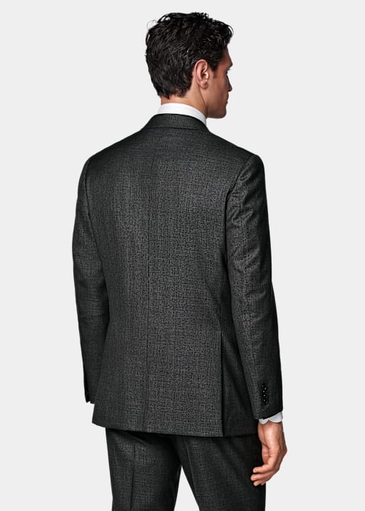 Dark Grey Tailored Fit Milano Suit