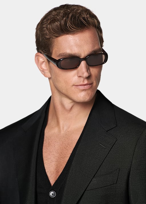 Traje Milano negro corte Tailored