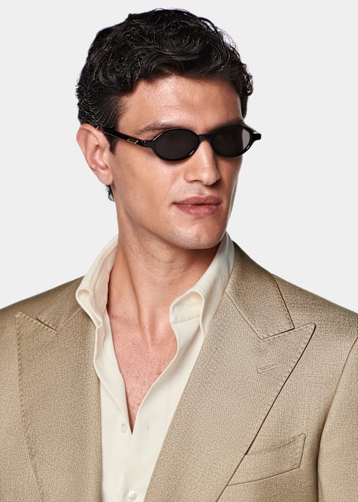Sand Tailored Fit Milano Suit