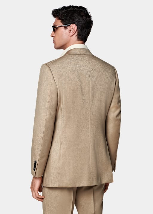 Sand Tailored Fit Milano Suit