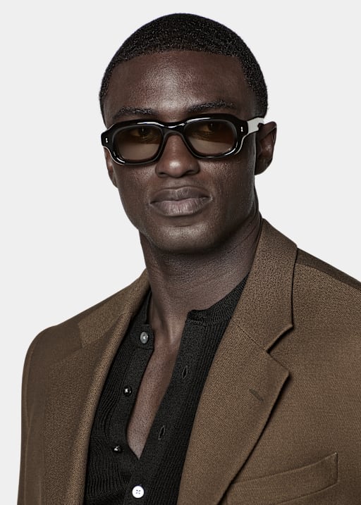 Mid Green Relaxed Fit Brera Suit
