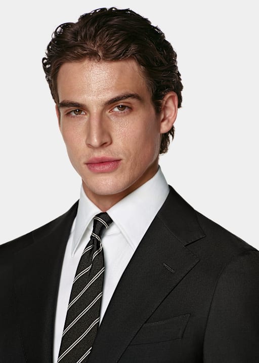 Black Tailored Fit Havana Suit