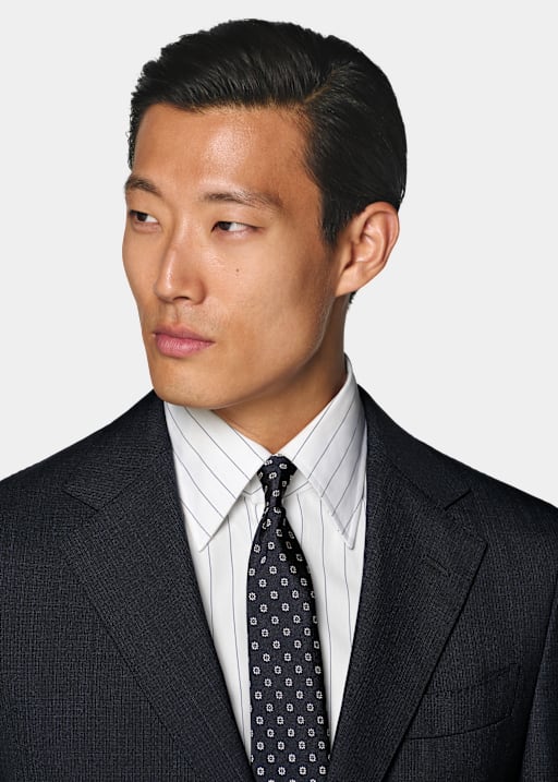 Navy Perennial Tailored Fit Havana Suit