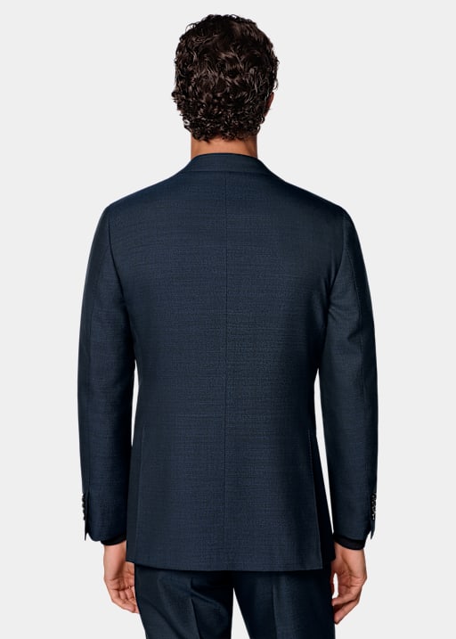 Abito Havana Perennial a quadri blu navy tailored fit