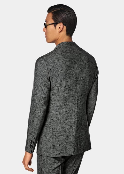 Mid Grey Checked Perennial Tailored Fit Havana Suit