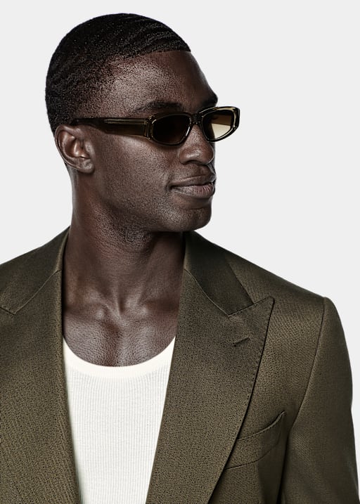 Traje Milano tailored fit verde oscuro
