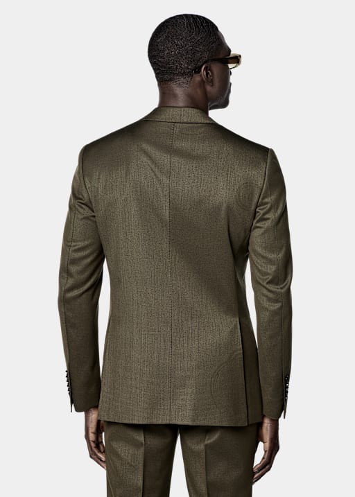 Traje Milano tailored fit verde oscuro
