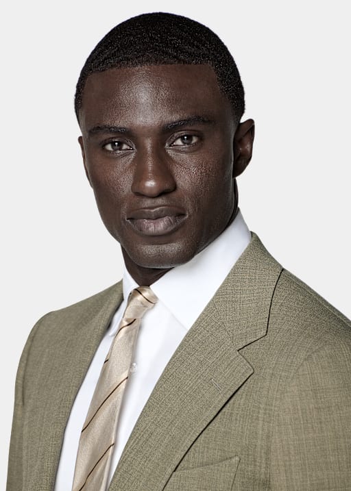 Mid Green Tailored Fit Milano Suit
