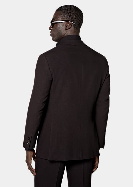 Costume Roma coupe Relaxed rouge fonc&eacute;