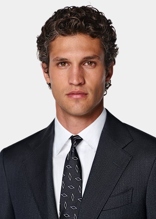 Navy Tailored Fit Havana Suit