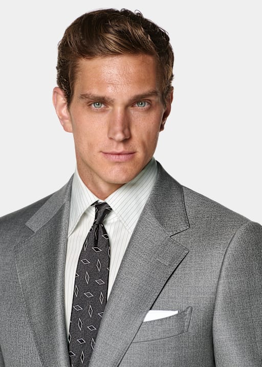Traje Milano Tailored Fit gris intermedio