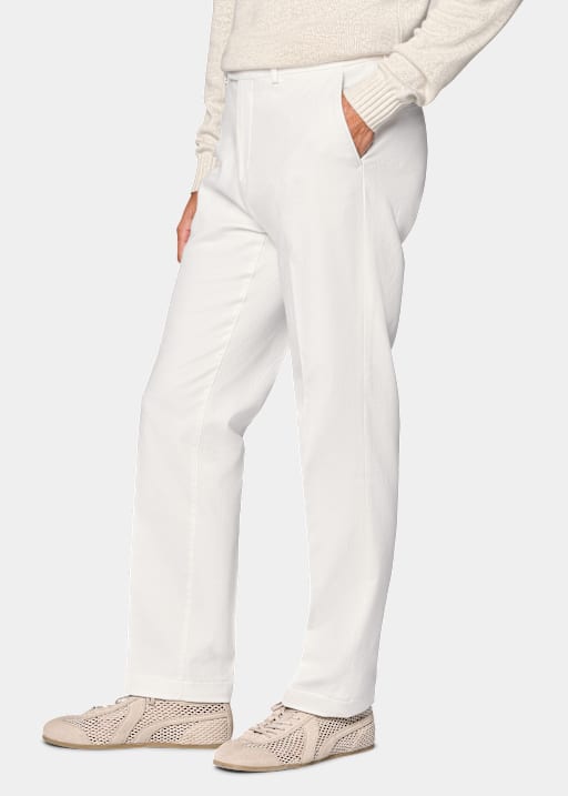 Off-White Slim Leg Straight Chinos