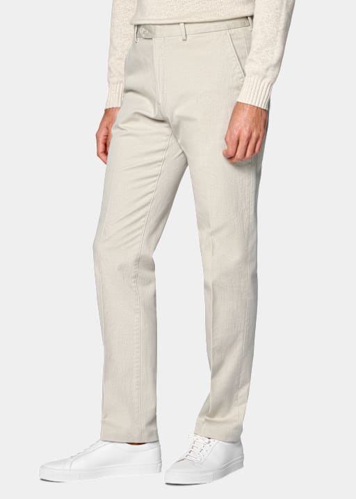 Beige Chino Slim Leg Straight