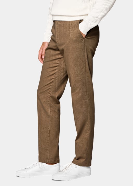 Chinos marr&oacute;n medio Slim Leg Straight