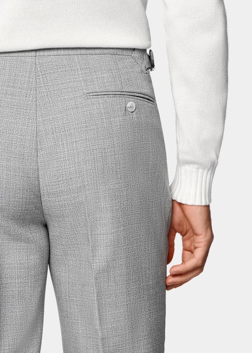 Hose hellgrau Slim Leg tapered