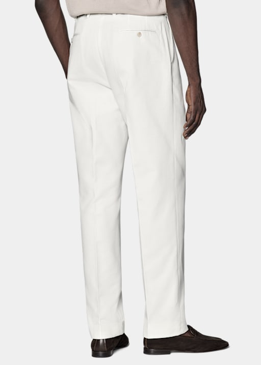 Firenze Hose off-white wide Leg tapered