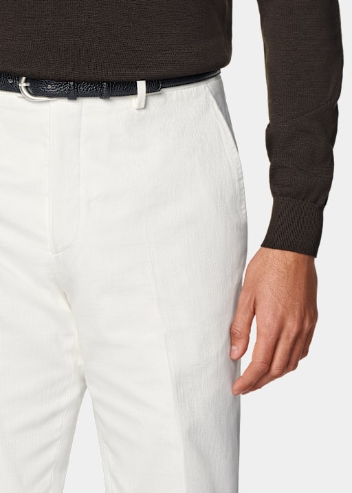 Off-White Straight Leg Trousers