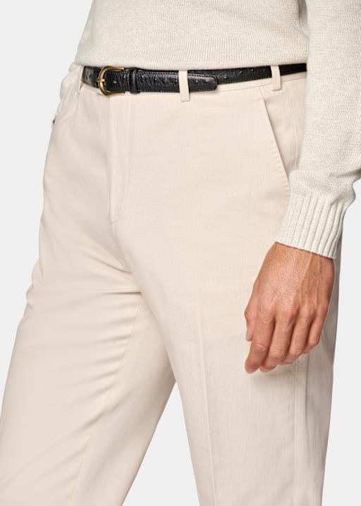 Pantalon Straight Leg sable