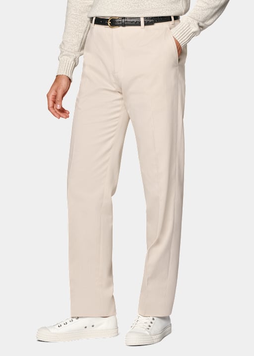 Pantalon Straight Leg sable